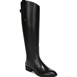 Corso Como Black Leather Boots size 8.5 like new!